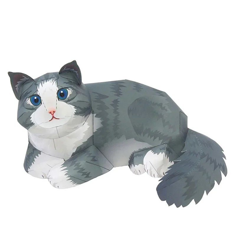 Art Craft Cat - 노르웨이 숲 고양이 접이식 수제 종이접기