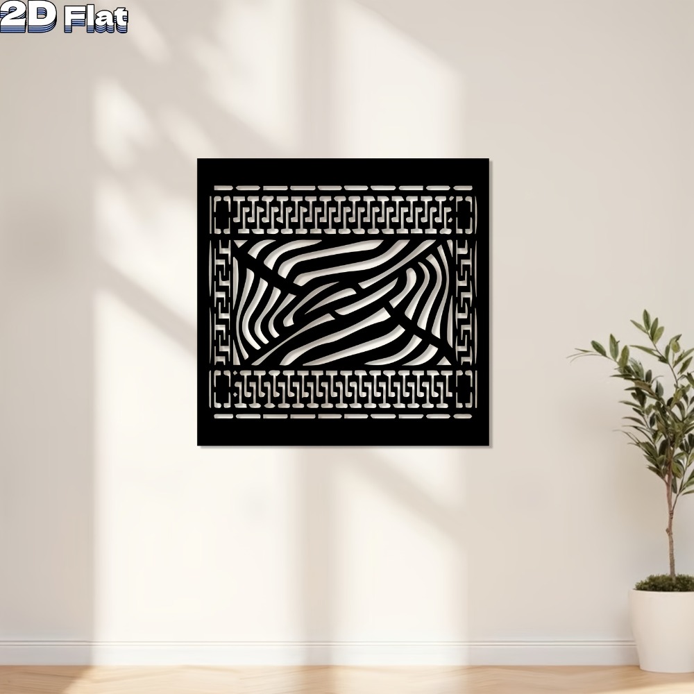 Art Craft Zebra - CIFBUY 금속 벽 예술 얼룩말 줄무늬