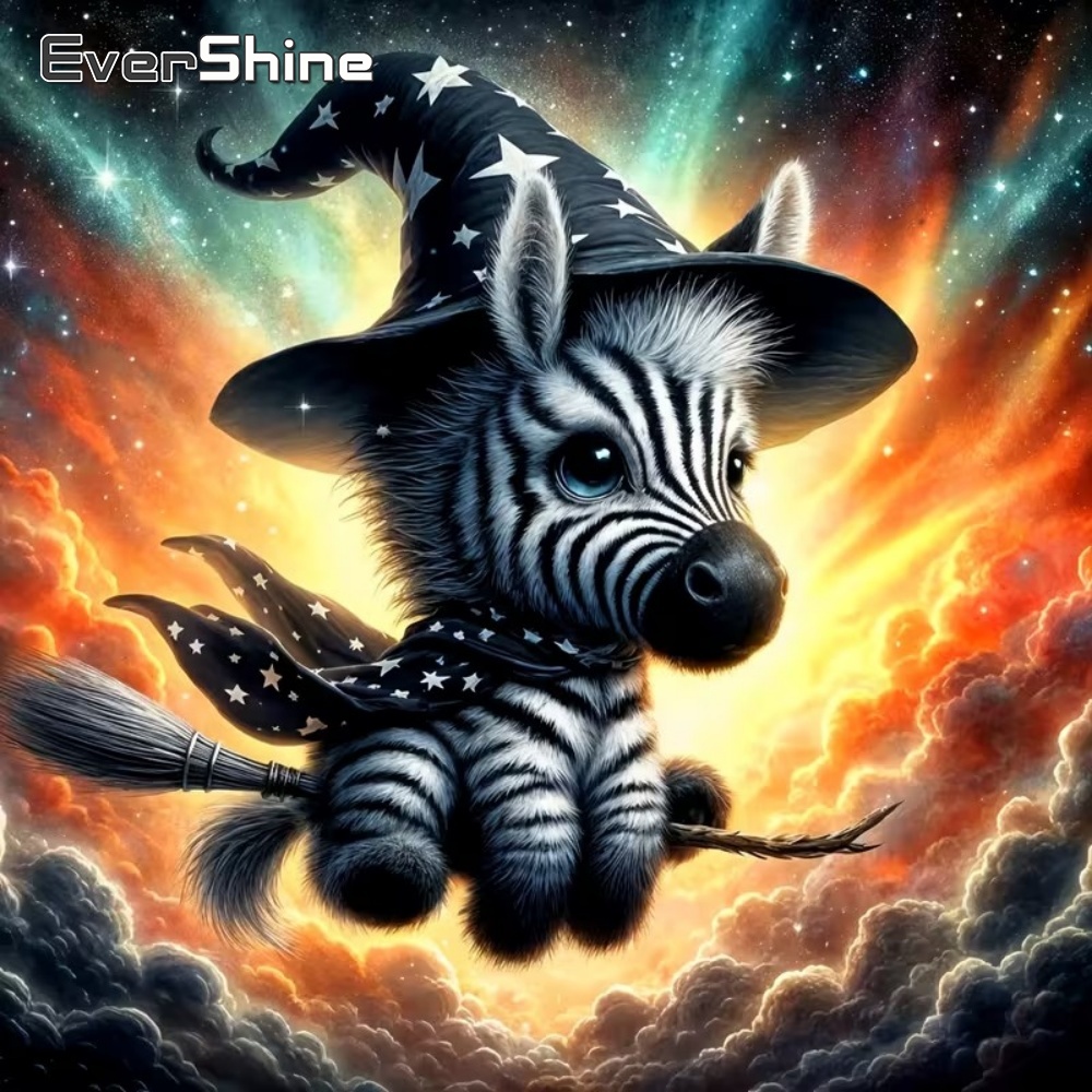Art Craft Zebra - EverShine 5D DIY 다이아몬드 자수 얼룩말