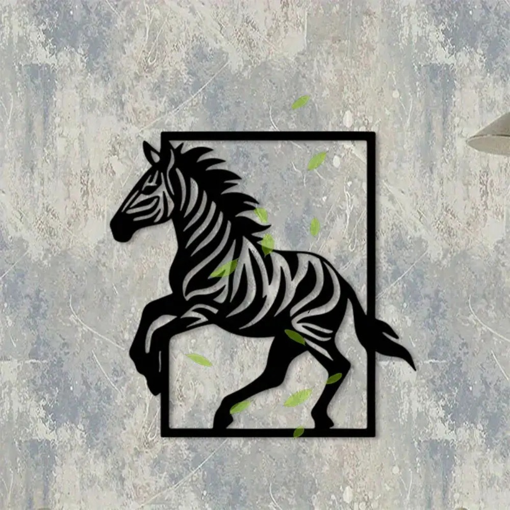 Art Craft Zebra - CIFBUY 금속 벽 예술 얼룩말 철