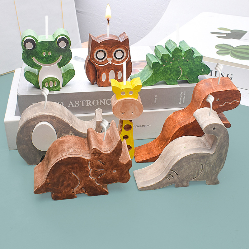Art Craft Dinosaurs - 동물, 공룡 공예 미술 촛불 금형