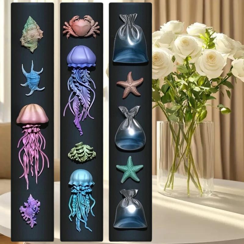 Art Craft Jellyfish - 네일 공예용 매니큐어 몰드; 3D 오션