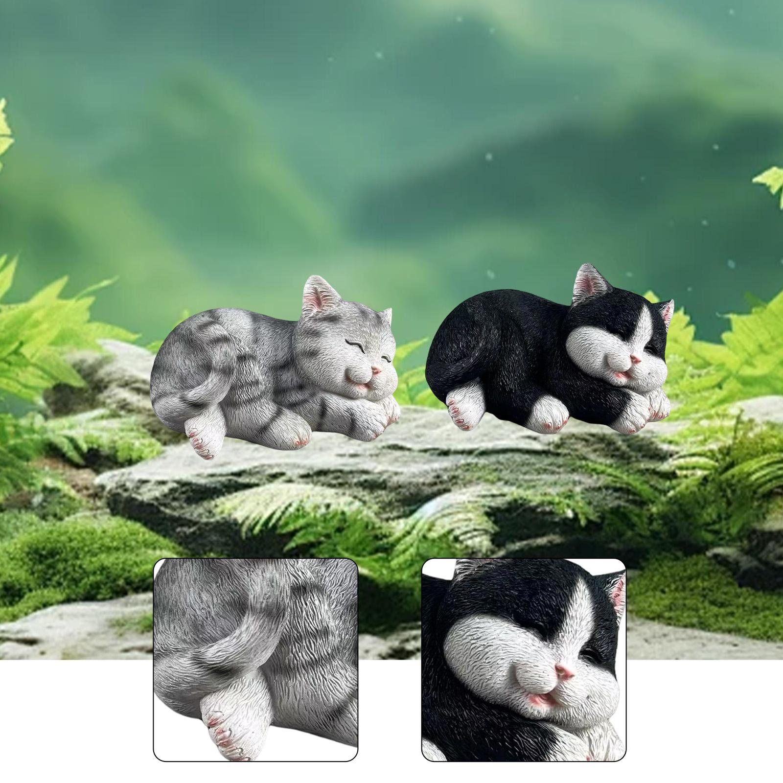Art Craft Cat - 고양이 모양 정원 장식품, 창의적인 예술