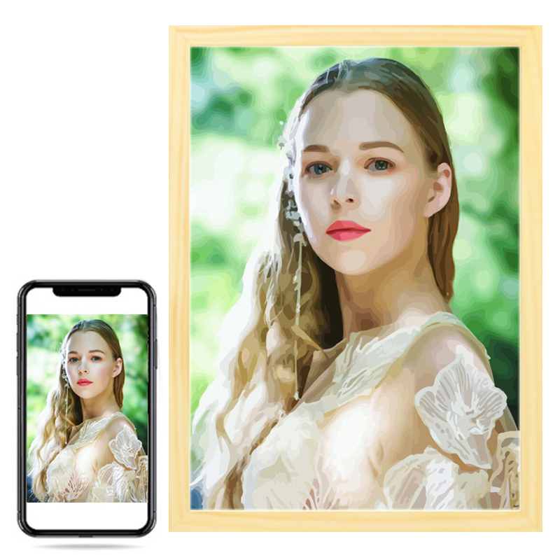 숫자로 사진 사용자 정의 그림 아크릴 페인트 세공 벽  - Art And Craft Photos 리뷰 및 가격