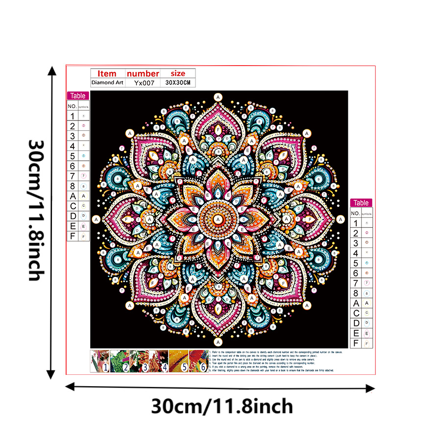 5D DIY 다이아몬드 페인팅 꽃 키트 만다라 꽃 장식 - Art Craft Things 리뷰 및 가격