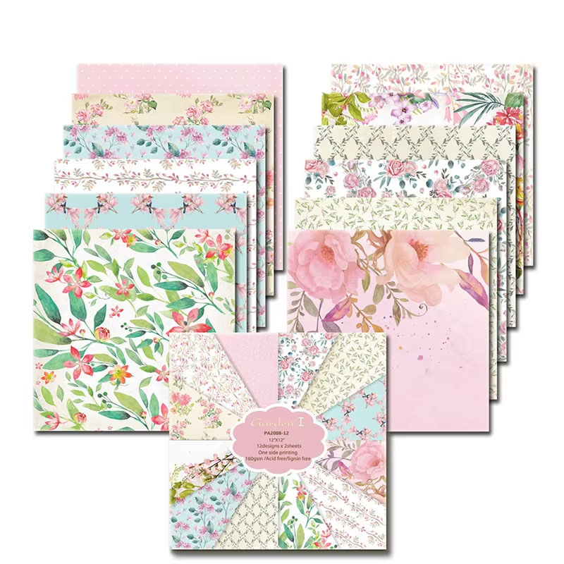 24 시트 30x30cm 스크랩북 종이 패드 12 인치 - Art Craft Journal 리뷰 및 가격