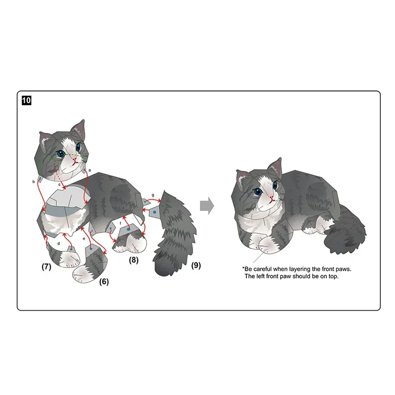 노르웨이 숲 고양이 접이식 수제 종이접기 미니 귀여운  - Art Craft Cat 리뷰 및 가격