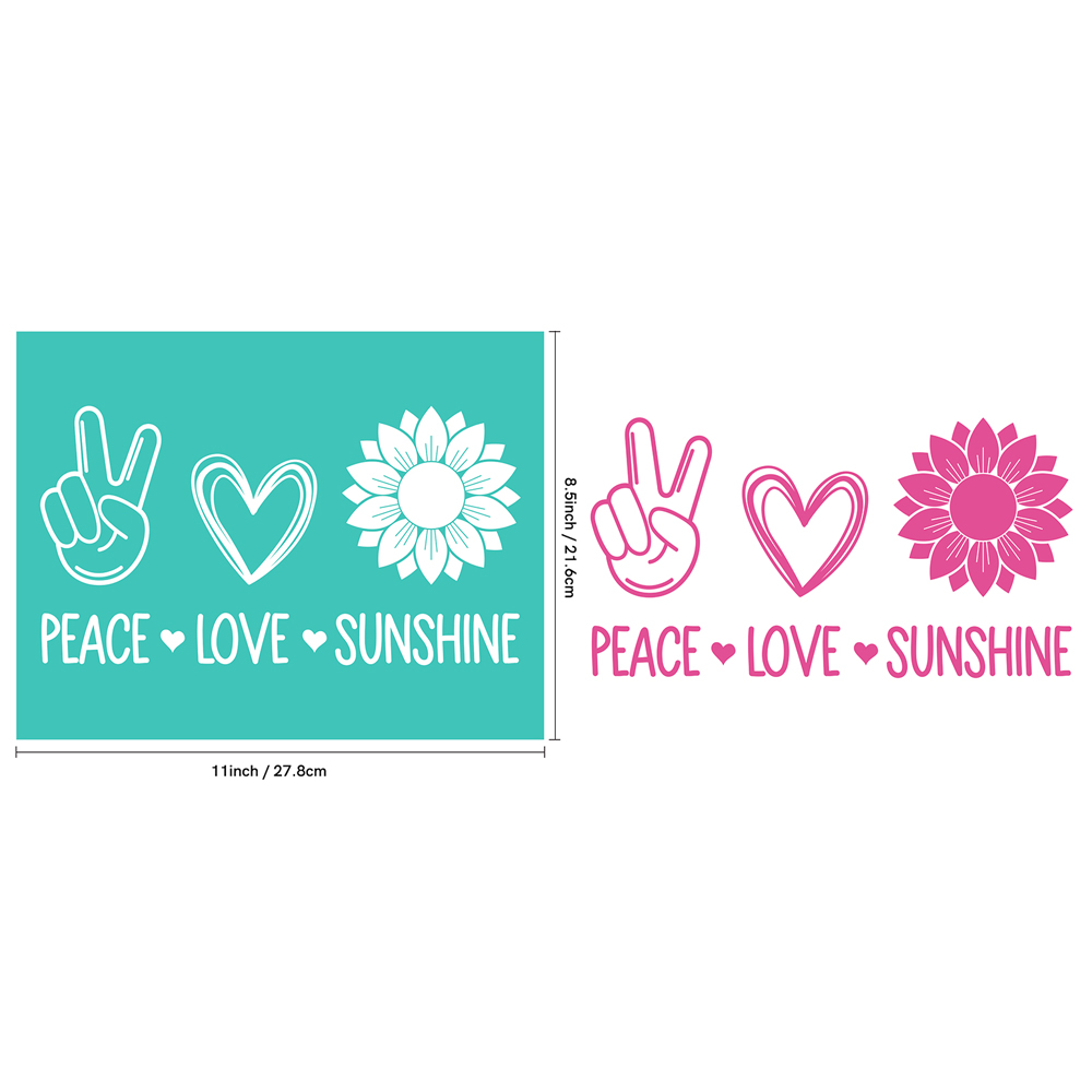 Peace and Love 실크 스크린 스텐실, 재사용 - Silk Screen Printing 리뷰 및 가격