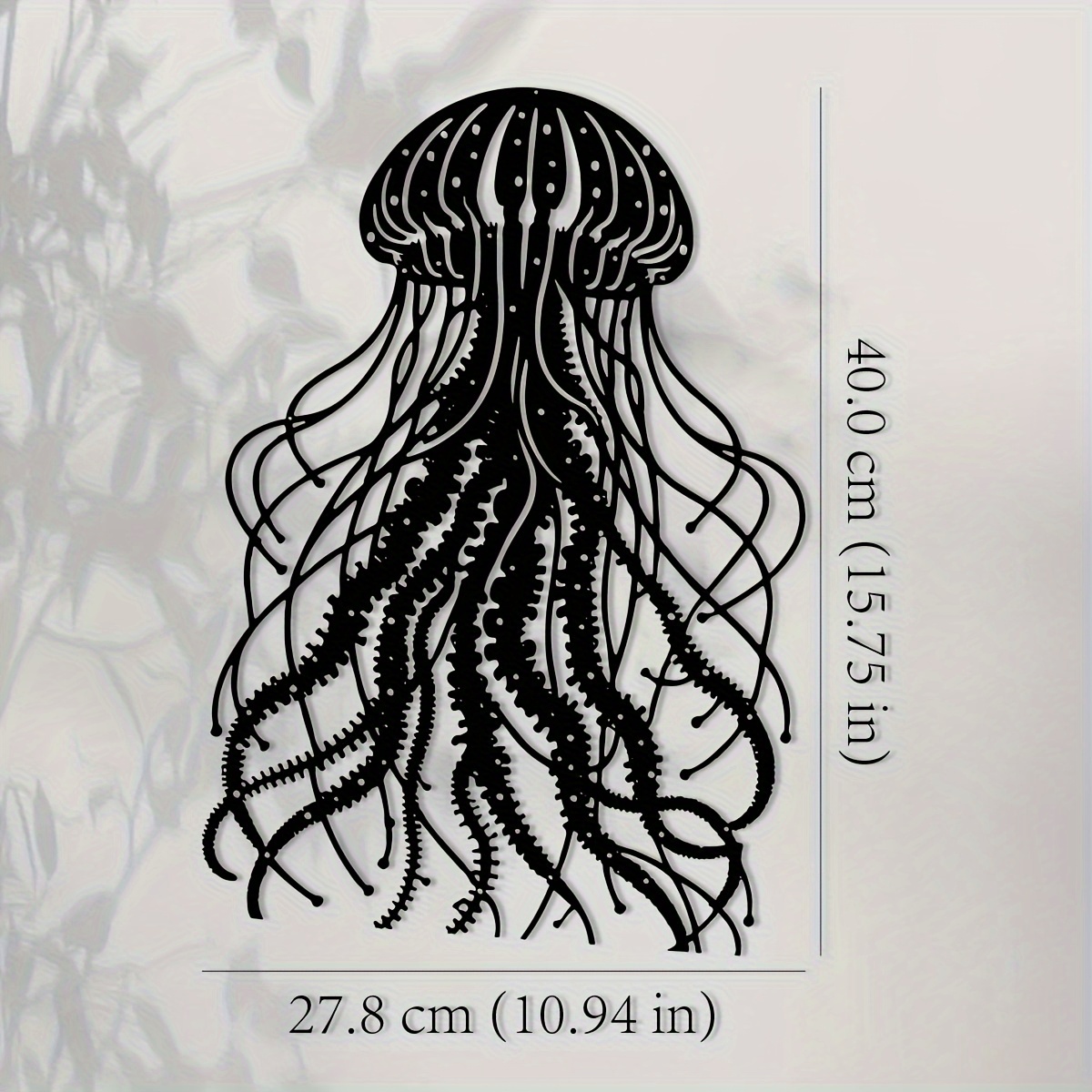CIFBUY 금속 벽 예술 해파리 조각품 검은 철 공예 - Art Craft Jellyfish 리뷰 및 가격