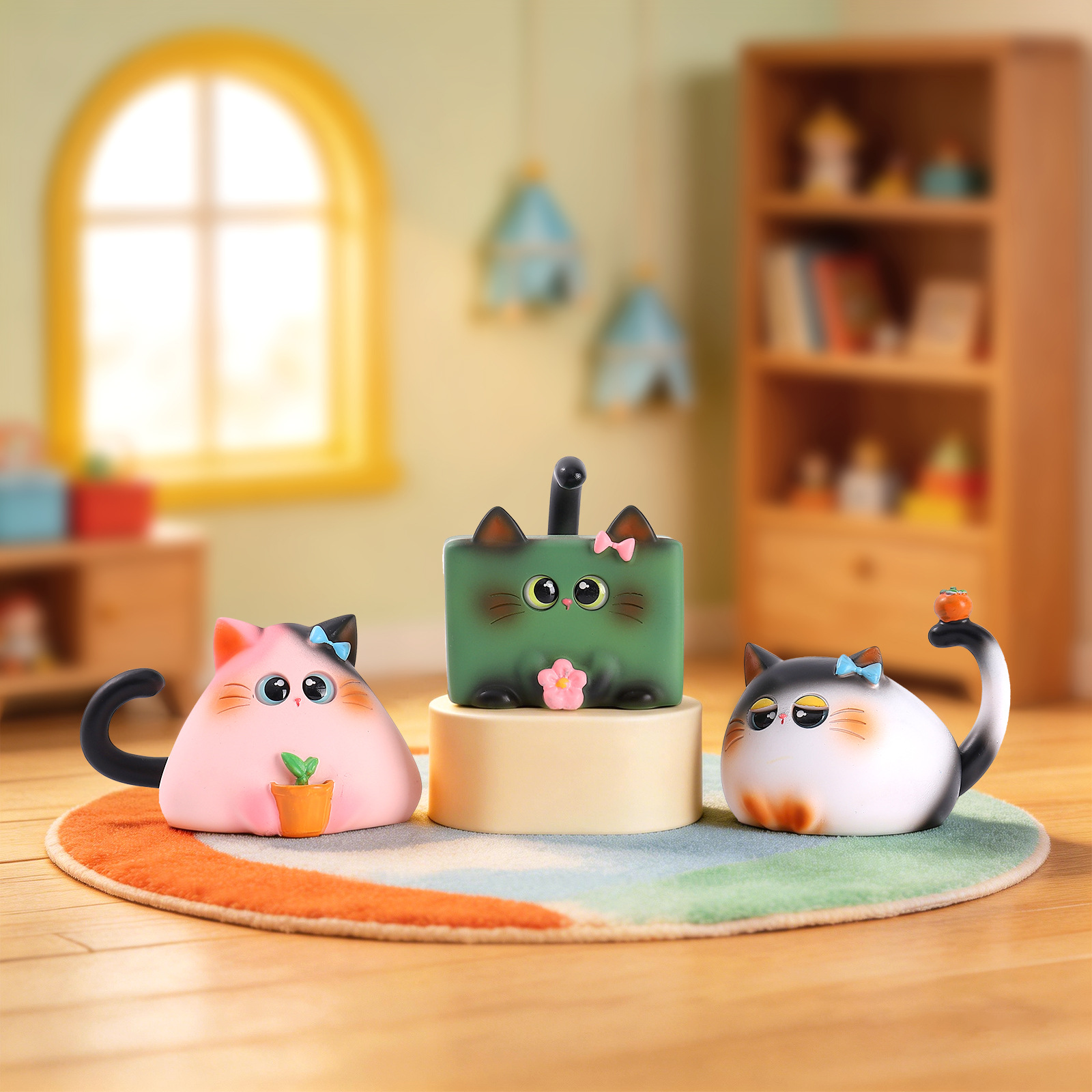 블라인드 박스 고양이 피규어 레진 크리에이티브 만화 데 - Art Craft Cat 리뷰 및 가격
