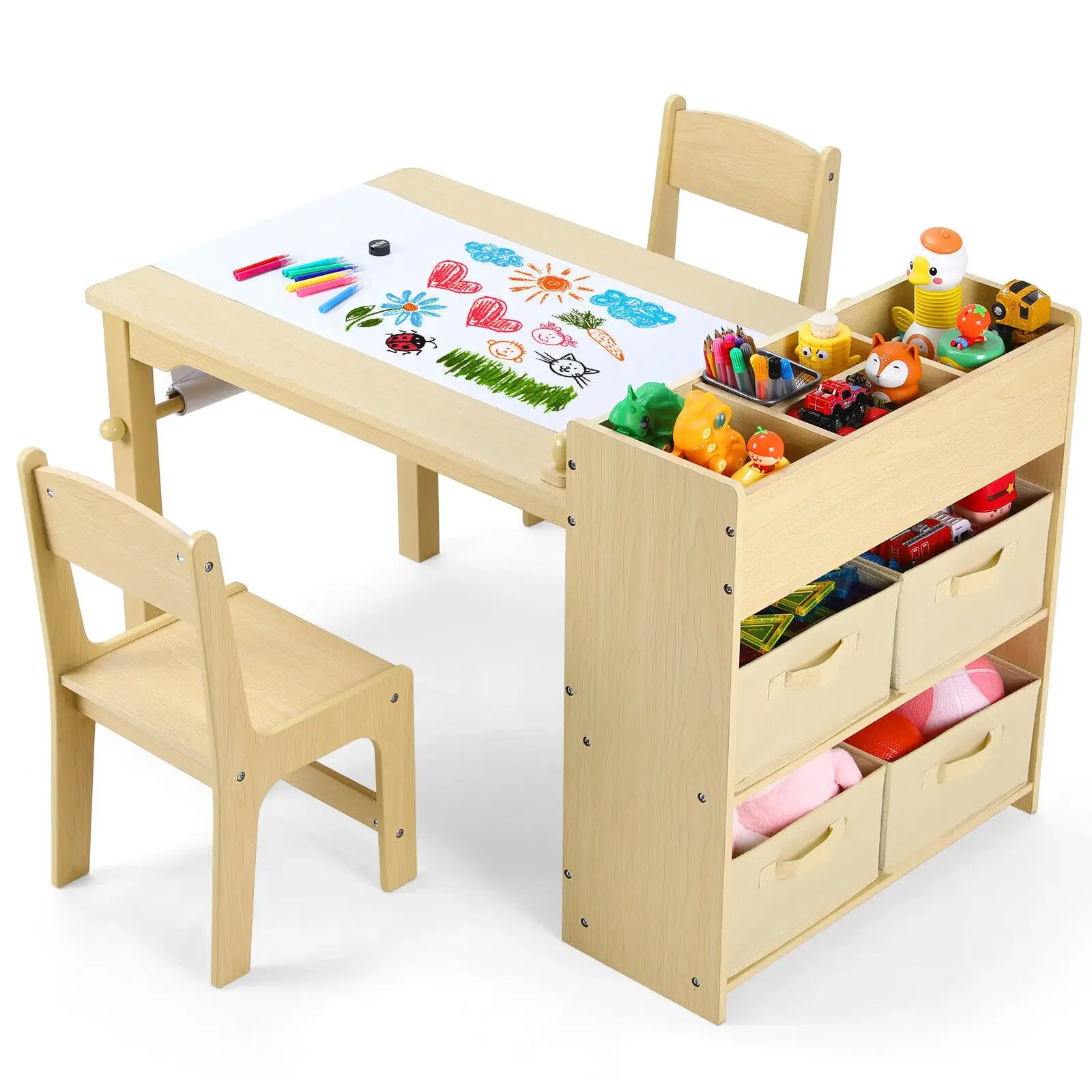 어린이 미술 테이블 & 의자 2개 세트, 넓은 수납 선 - Art And Craft Quotes For Kids 리뷰 및 가격