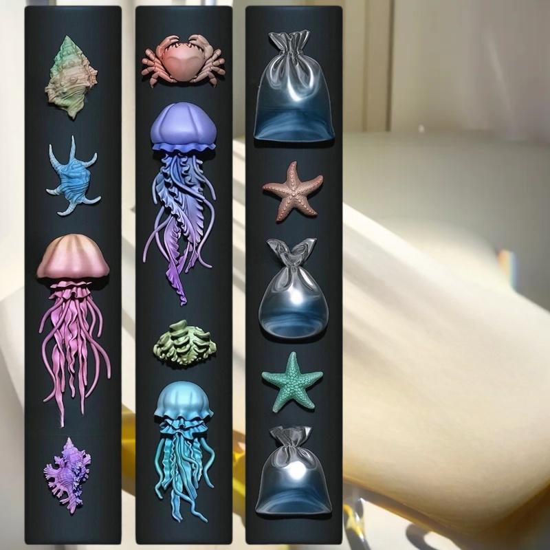 네일 공예용 매니큐어 몰드; 3D 오션 시리즈 실리콘  - Art Craft Jellyfish 리뷰 및 가격