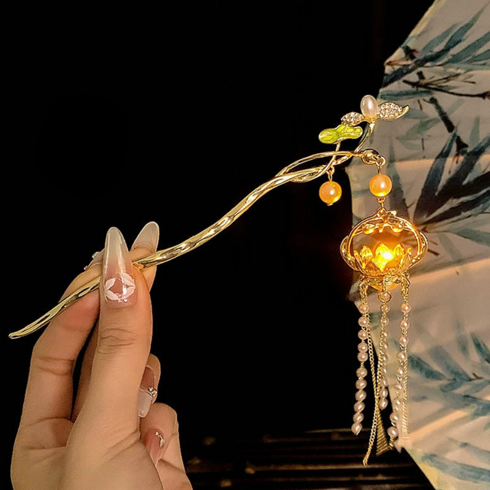 여성을위한 빛나는 꽃 머리핀 크리 에이 티브 로터스 방 - Art Craft Shop 리뷰 및 가격