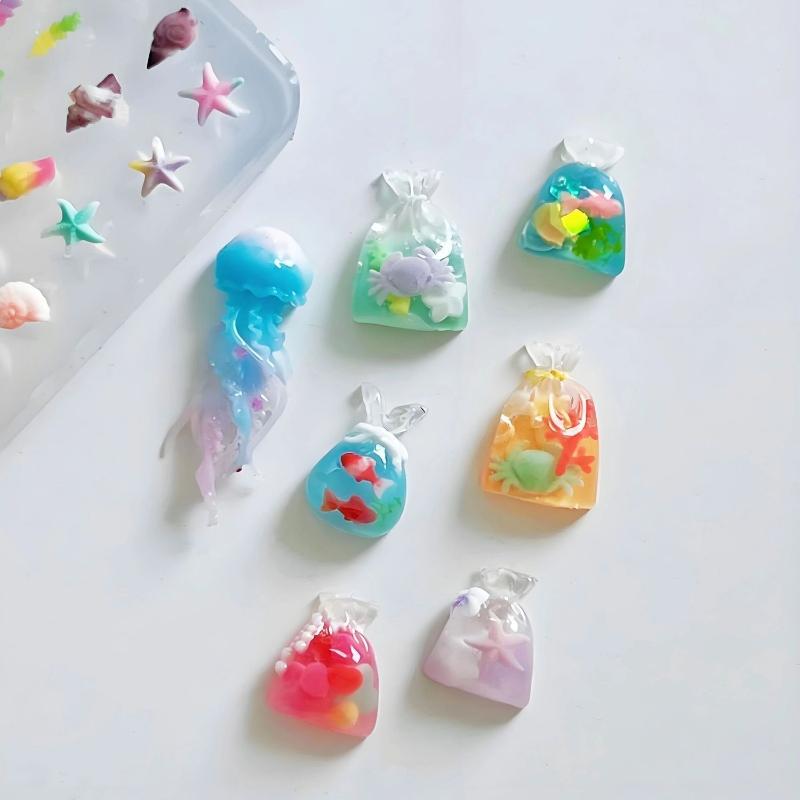 3D 오션 시리즈 실리콘 네일 몰드 DIY 네일 아트  - Art Craft Jellyfish 리뷰 및 가격