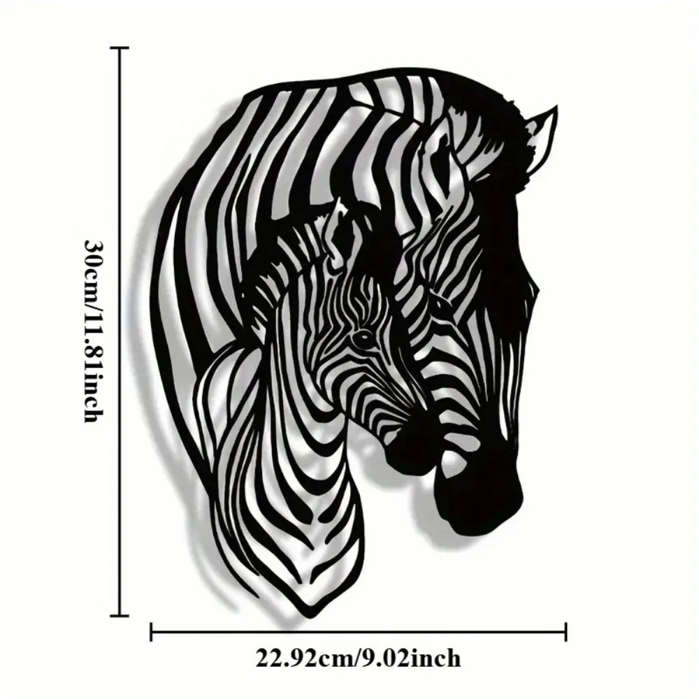 브랜드 제브라 가족 금속 벽 예술 미니멀리스트 철 공예 - Art Craft Zebra 리뷰 및 가격