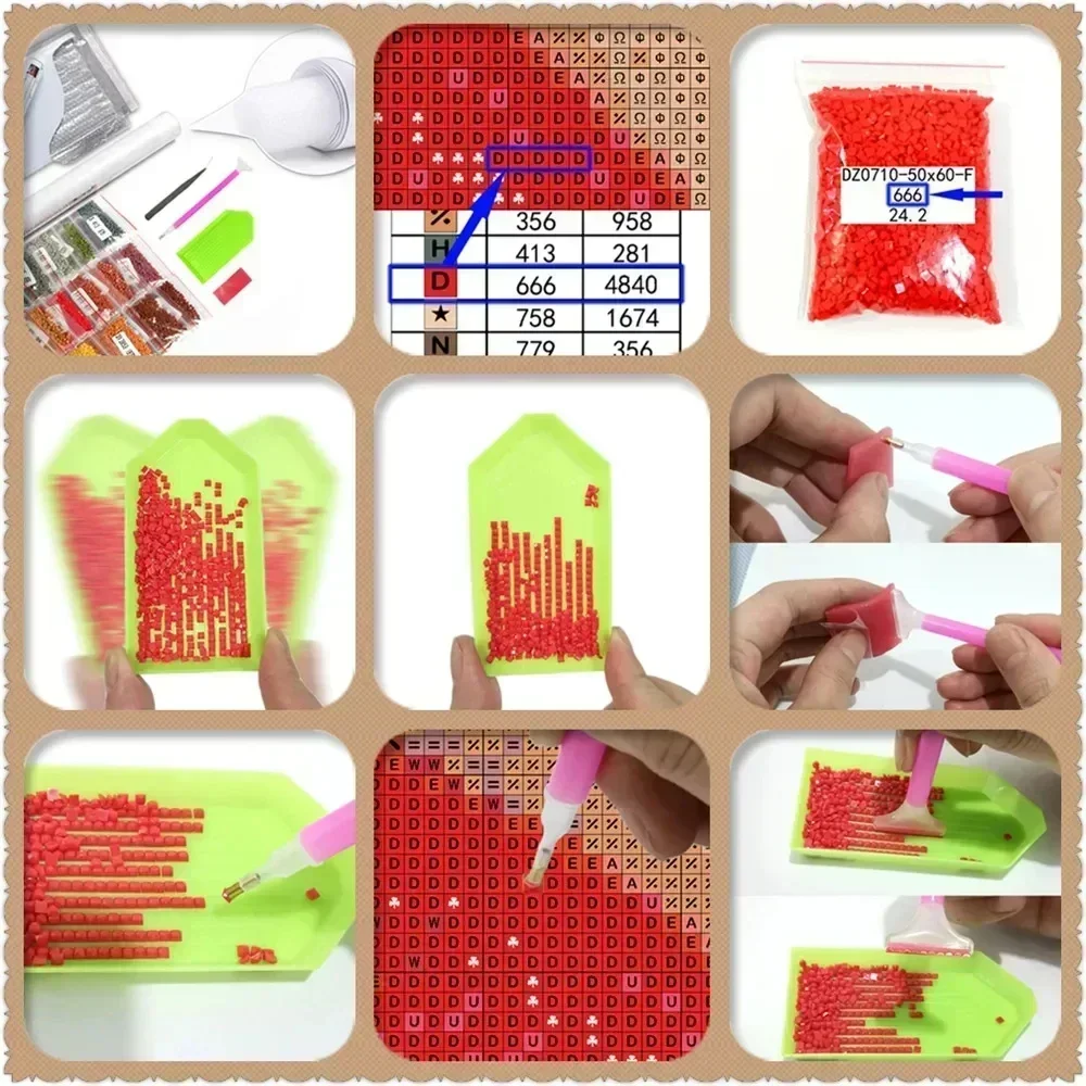 꽃 동물 개 해파리 다이아몬드 페인팅 키트 사각형 라운 - Art Craft Jellyfish 리뷰 및 가격