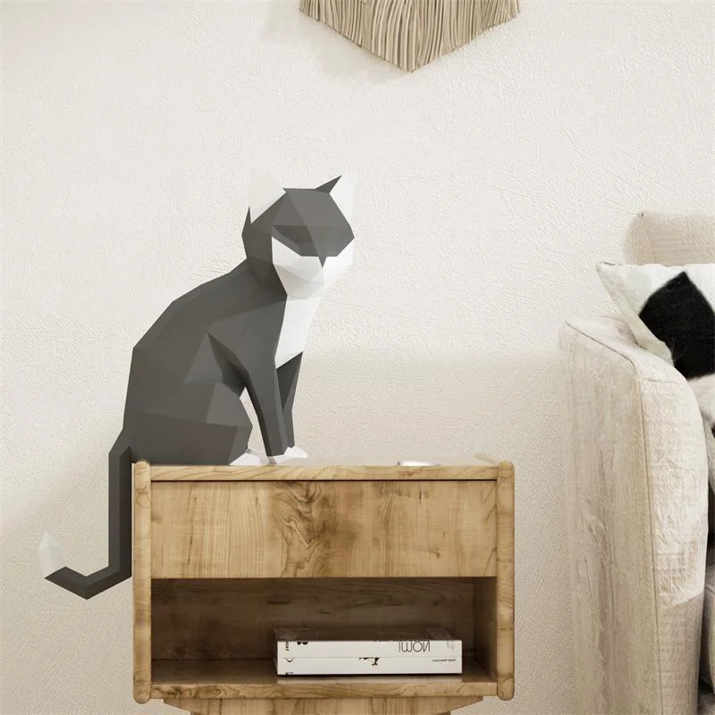 1 쌍 연인 고양이 동물 장식 홈 종이 접기 핑크 낮은 - Art Craft Cat 리뷰 및 가격