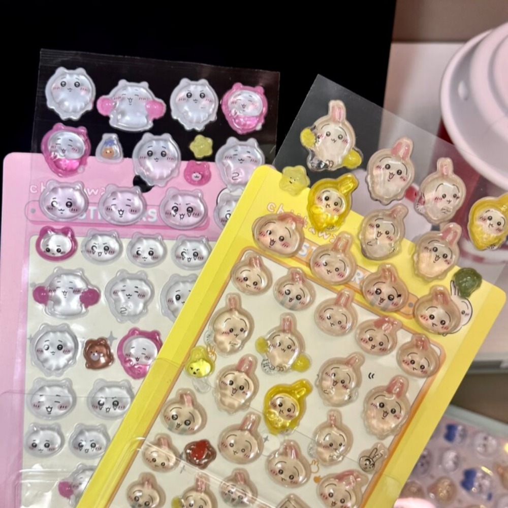귀여운 치이카와 3D 크리스탈 엠보싱 스티커 DIY 데 - Art Craft Journal 리뷰 및 가격