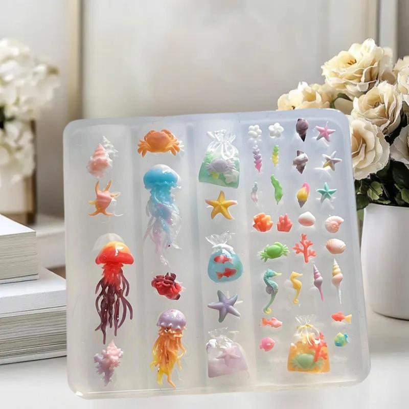 투명 실리콘 몰드로 DIY 조개, 불가사리, 해파리 네 - Art Craft Jellyfish 리뷰 및 가격