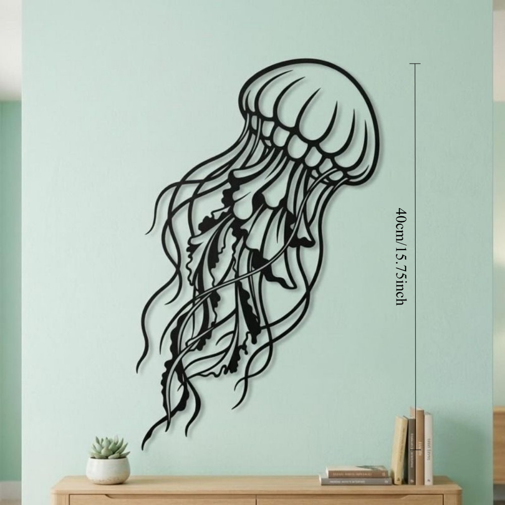 CIFBUY 금속 벽 예술 해파리 실루엣 철 공예 장식 - Art Craft Jellyfish 리뷰 및 가격