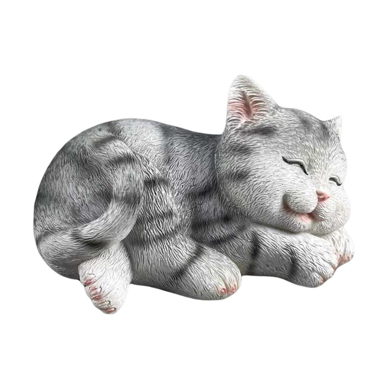 고양이 모양 정원 장식품, 창의적인 예술 공예품, 잔디 - Art Craft Cat 리뷰 및 가격