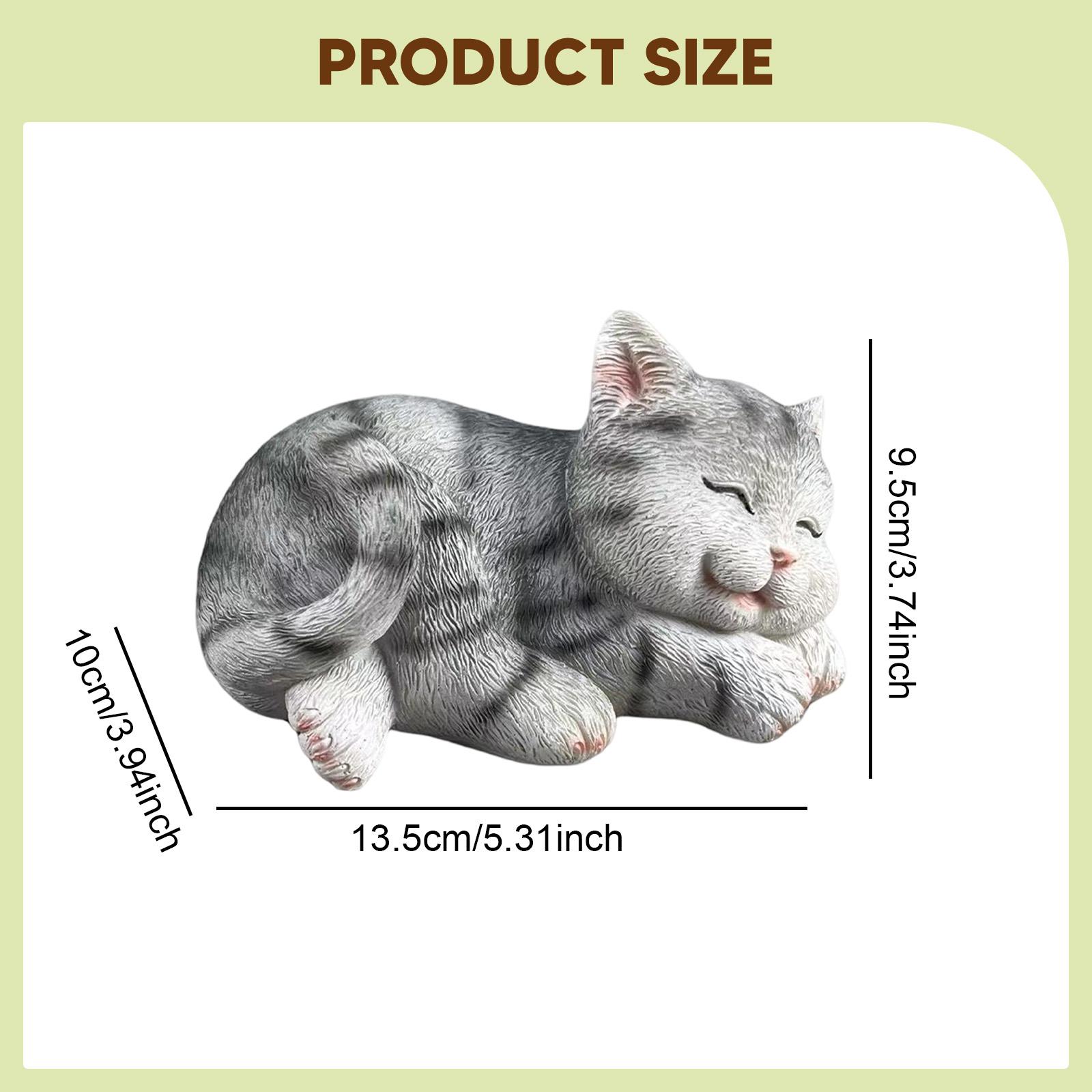 고양이 모양 정원 장식품, 창의적인 예술 공예품, 잔디 - Art Craft Cat 리뷰 및 가격