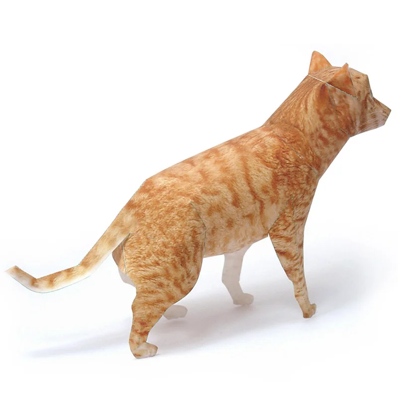 Ocicat 고양이 오렌지 태비 종이 종이 모형, 사실 - Art Craft Cat 리뷰 및 가격